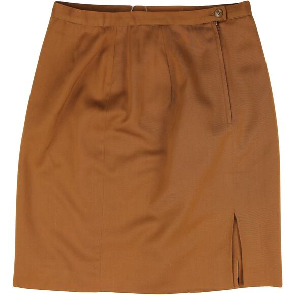 Cacharel Paris French Designer Retro Mod Minimal Career Work Office Wool Skirt - Picture 8 of 8